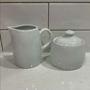 Threshold White Creamer & Covered Sugar Dish